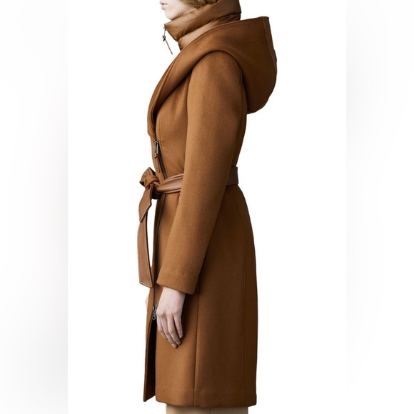 MACKAGE SHIA Camel S - Brand New 2 in 1 Ladies Wool Coat - Picture 4 of 7